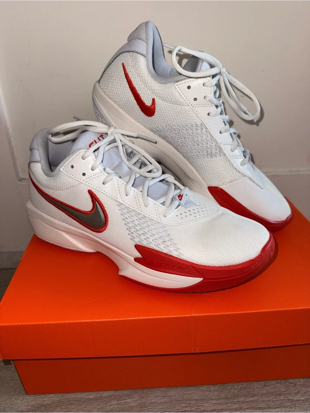 Nike Air Zoom GT Cut Academy 'White Picante Red' (Size 8 Mens / Size 9.5 Womens)